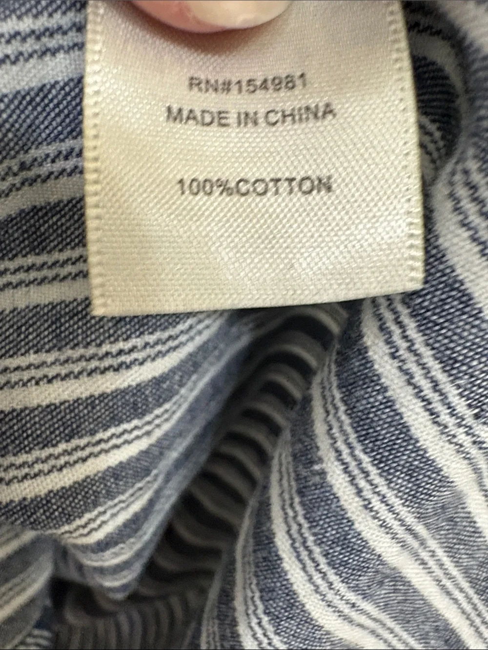 Saint‎ Geraldine Women's Navy and White Striped Button-Down Tunic Shirt Dress